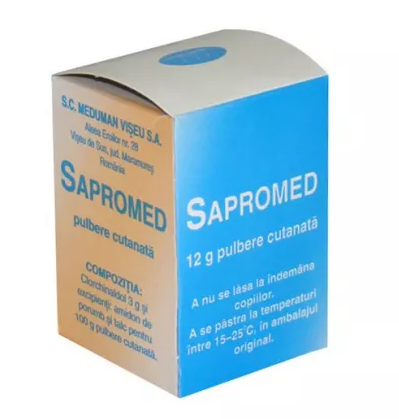 SAPROMED 3% PULB * 12 G MEDUMAN, [],farmacom.ro