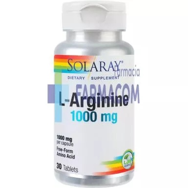SECOM L-ARGININE 1000 MG, HEPATO-PROTECT, 30 TABLETE, [],farmacom.ro