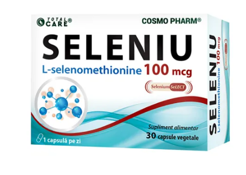Seleniu 100 mcg, 30 capsule, Cosmopharm, [],farmacom.ro