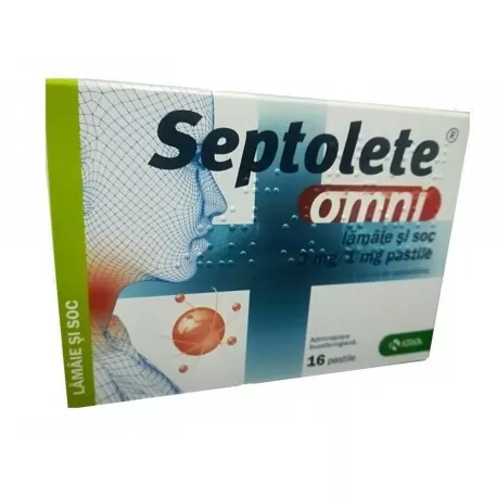 SEPTOLETE OMNI LAMAIE SI SOC 3MG/1MG * 16 PASTILE