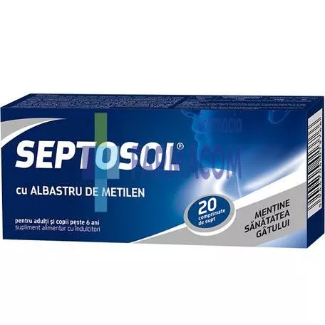 SEPTOSOL CU ALBASTRU DE METILEN* 20 CPR BIOFARM, [],farmacom.ro