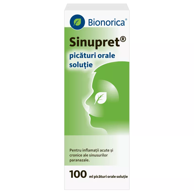 Sinupret picături orale, soluție 10 ml, Bionorica, [],farmacom.ro