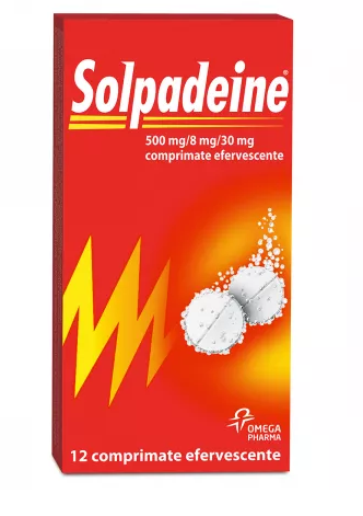 SOLPADEINE 500 MG/8 MG/30 MG * 12 CPR EFF, [],farmacom.ro