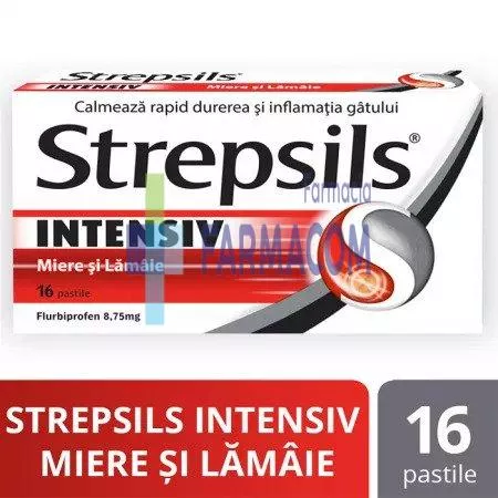 STREPSILS INTENSIV MIERE SI LAMAIE * 16 COMPRIMATE RECKITT, [],farmacom.ro