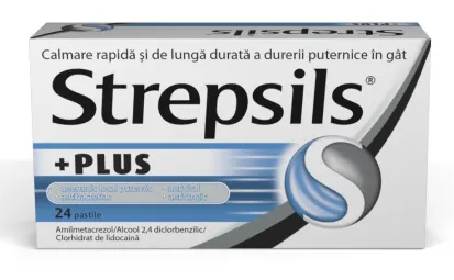 STREPSILS PLUS * 24 COMPRIMATE RECKITT, [],farmacom.ro