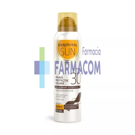 SUN GEROVITAL SPUMA PROTECTIE SOLARA SPF30 * 150 ML 46450, [],farmacom.ro