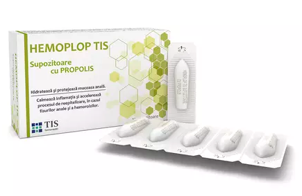 SUPOZITOARE CU PROPOLIS HEMOPLOP * 10 BUC TIS, [],farmacom.ro