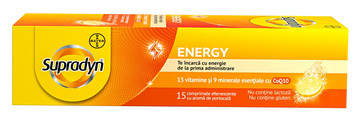 Supradyn Energy efervescent, Q10 X 15 comprimate