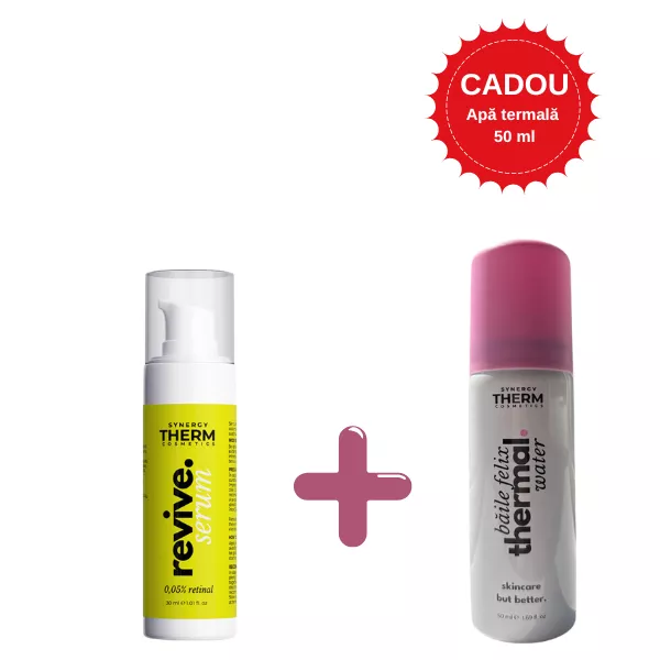 SYNERGY THERM REVIVE SERUM CU RETINAL*30 ML+MINI APA THERMALA  BAILE FELIX*50ML PROMO, [],farmacom.ro