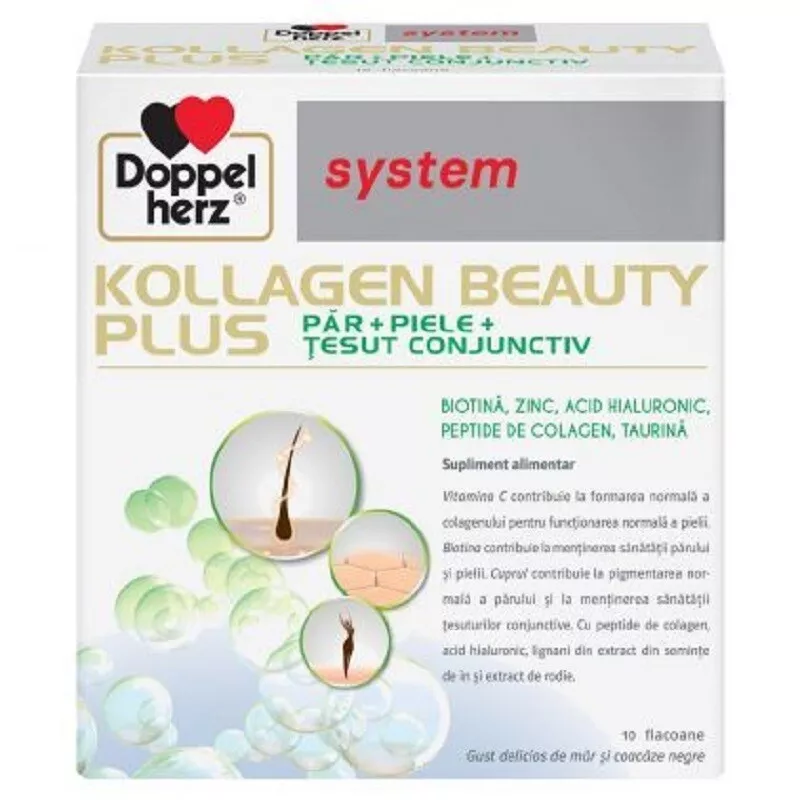 SYSTEM KOLLAGEN BEAUTY PLUS * 10 FLACOANE DOPPELHERZ, [],farmacom.ro
