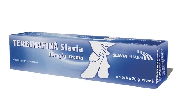 TERBINAFINA 10MG/G *20 G CREMA SLAVIA, [],farmacom.ro