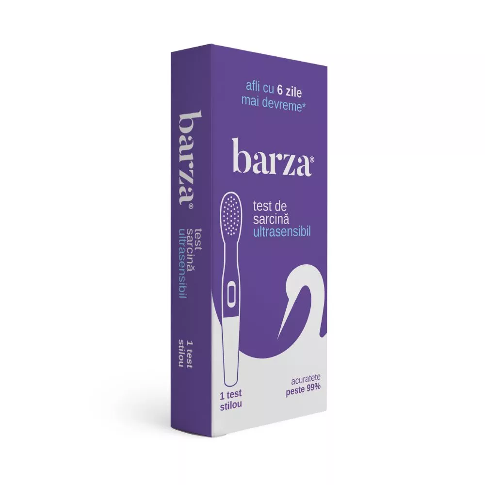 Test de sarcina ultrasensibil Barza tip stilou, 1 bucata