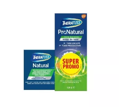 THERATUSS PRONATURAL SIROP*128G +THERATUSS NATURAL*16 COMPRIMATE PROMO, [],farmacom.ro