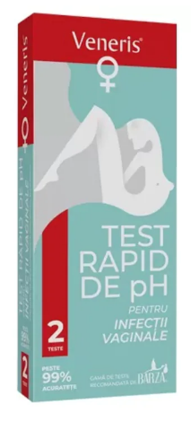 Test de PH pentru infectii vaginale, 2 bucati, Veneris, [],farmacom.ro