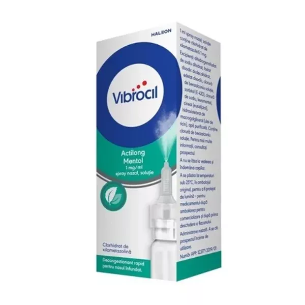 VIBROCIL ACTILONG MENTOL 1MG/ML SPRAY * 10 ML