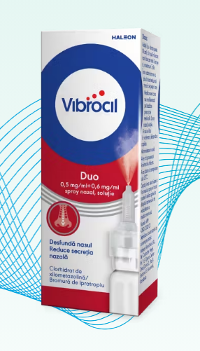 VIBROCIL DUO SPRAY NAZAL 0.5MG+0.6MG/ML * 10 ML, [],farmacom.ro