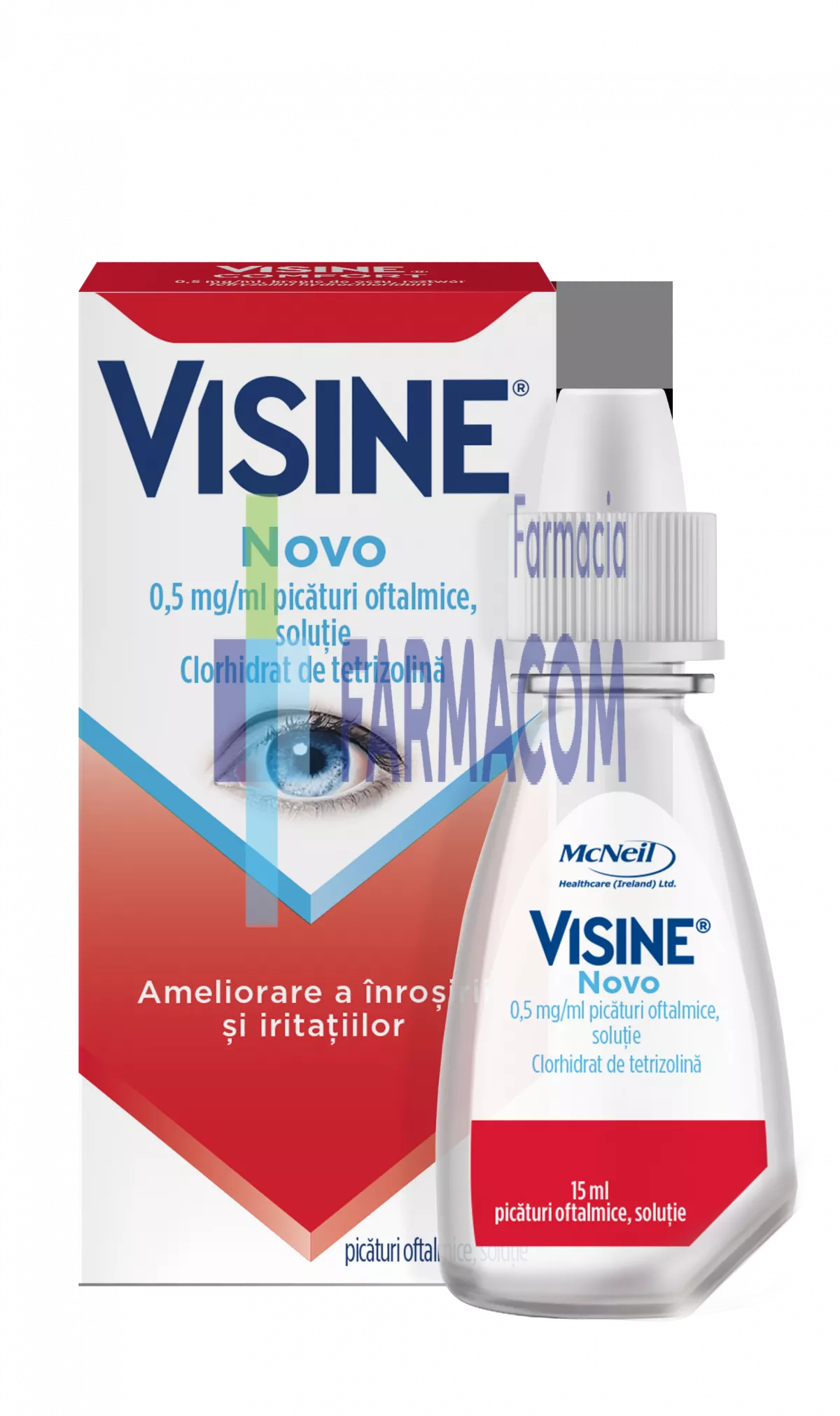 Visine Novo, 0.5 mg/ml, picaturi oftalmice, Mcneil, [],farmacom.ro