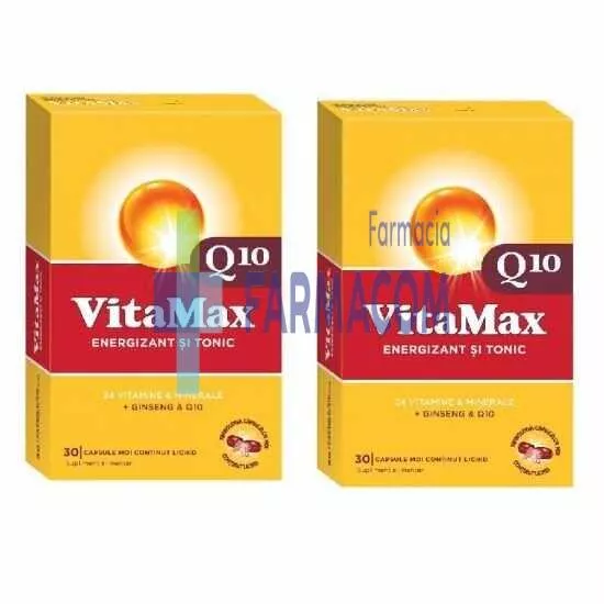 VITAMAX Q10 * 30 CPS MOI 1+1 75% RED AL DOILEA, [],farmacom.ro