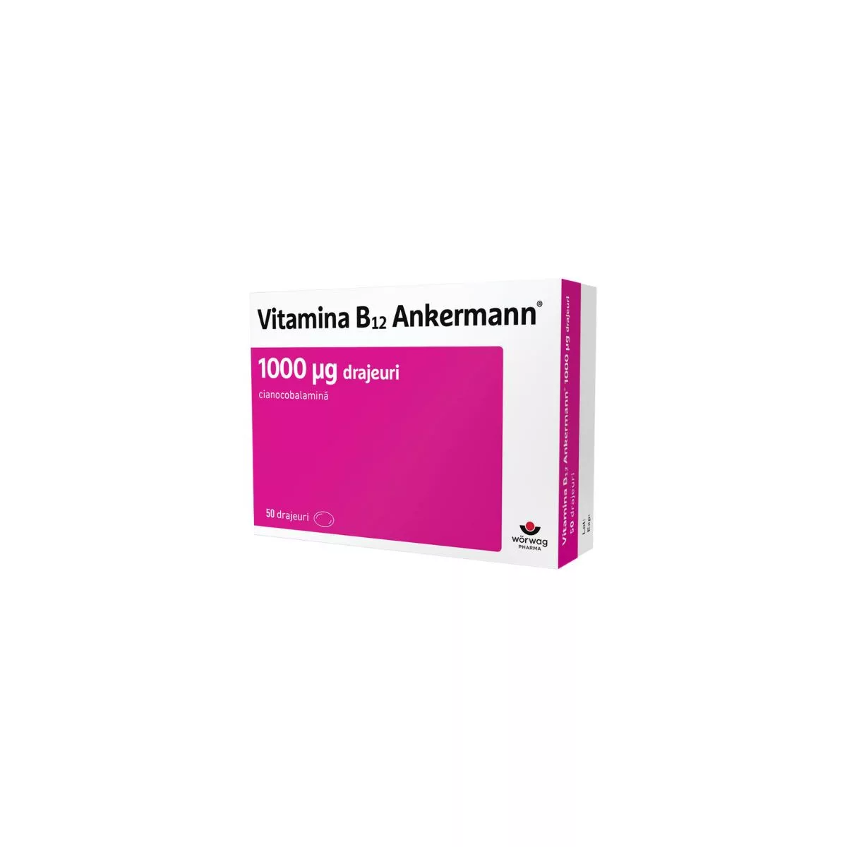 Vitamina B12 1000 μg Ankermann Vital, 50 comprimate, Worwag Pharma, [],farmacom.ro
