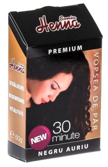 VOPSEA HENNA PREMIUM NEGRU AURIU * 60 G, [],farmacom.ro