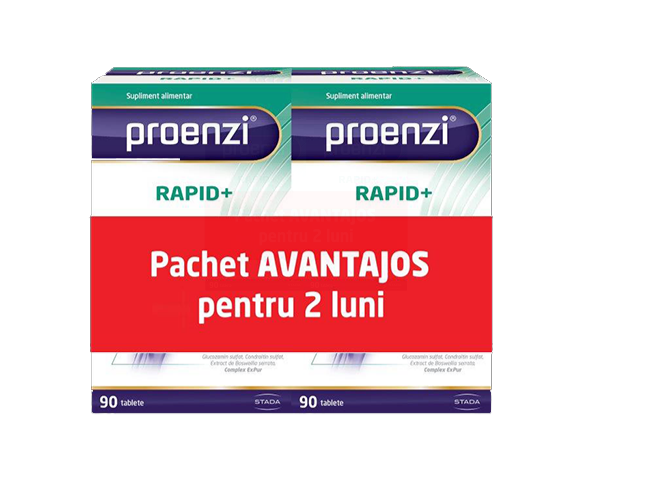 W-PROENZI RAPID+ * 90 TABLETE 1+1 PACHET AVANTAJOS
