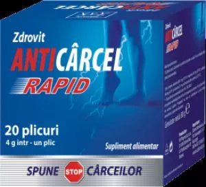 ZDROVIT ANTICARCEL RAPID X 20 PLICURI, [],farmacom.ro