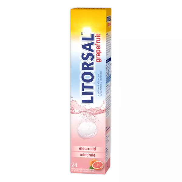 LITORSAL AROMA GRAPEFRUIT * 24 COMPRIMATE EFERVESCENTE, ZDROVIT
