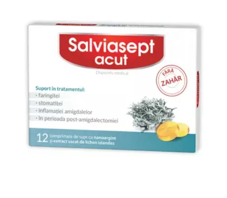 ZDROVIT SALVIASEPT ACUT FARA ZAHAR * 12 CPR SUPT, [],farmacom.ro