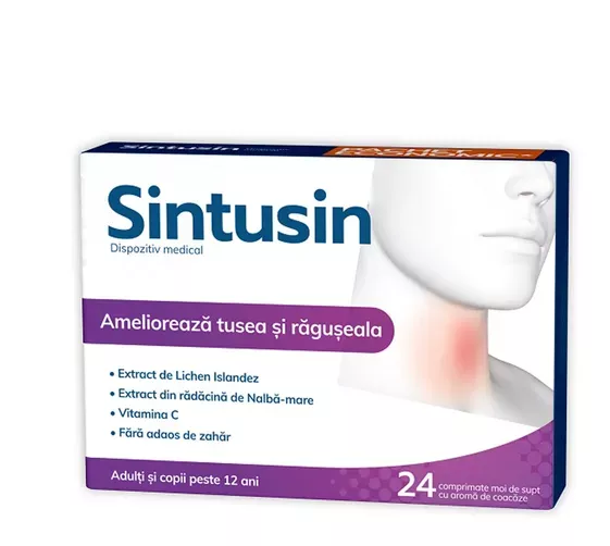 SINTUSIN * 24 COMPRIMATE DE SUPT, ZDROVIT, [],farmacom.ro