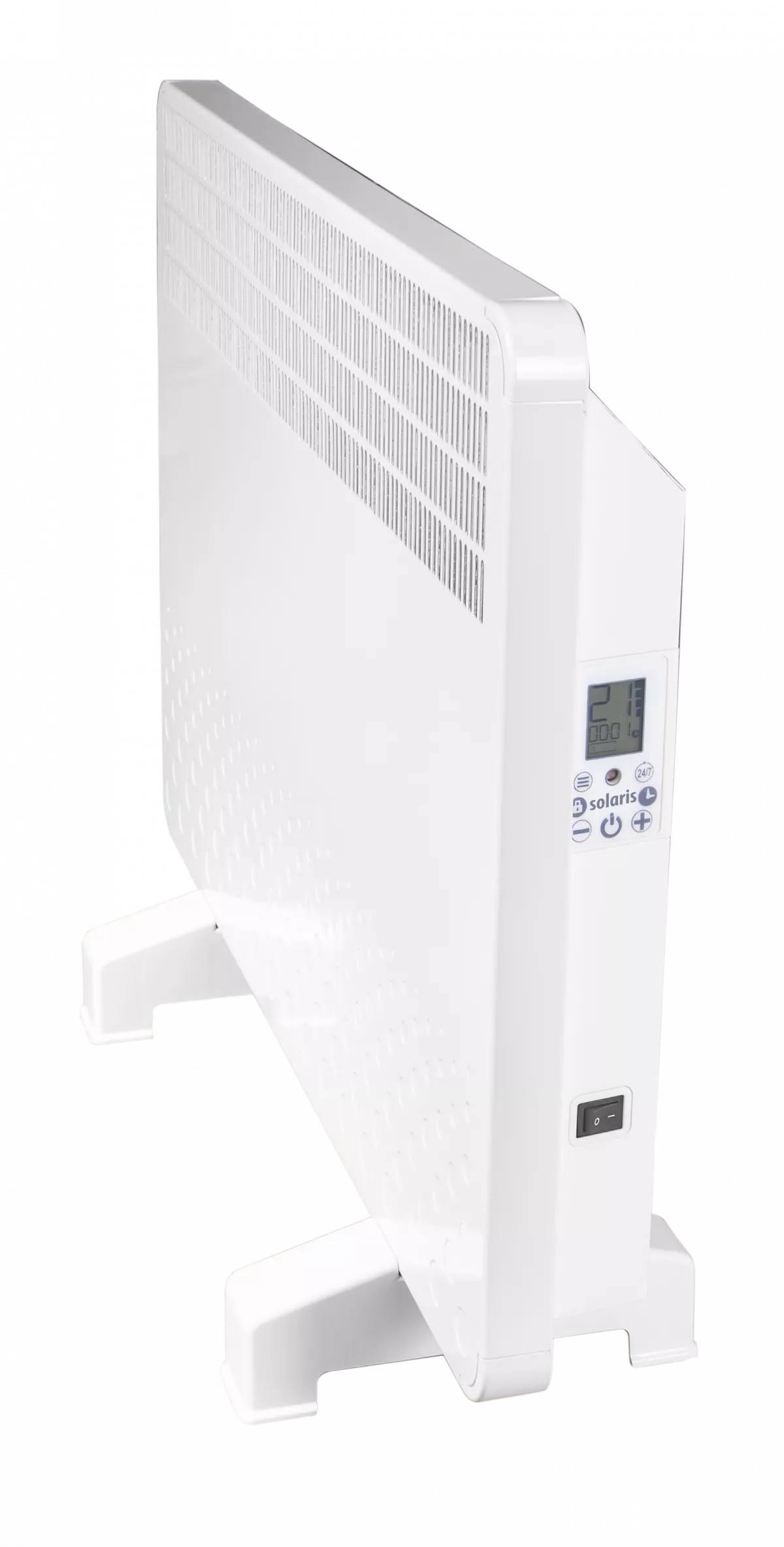 Convector electric de perete sau pardoseala Solaris KIP 1000 W, control electronic,  Termostat de siguranta, termostat reglabil, IP 24, ERP 2018, pana la 12 mp
