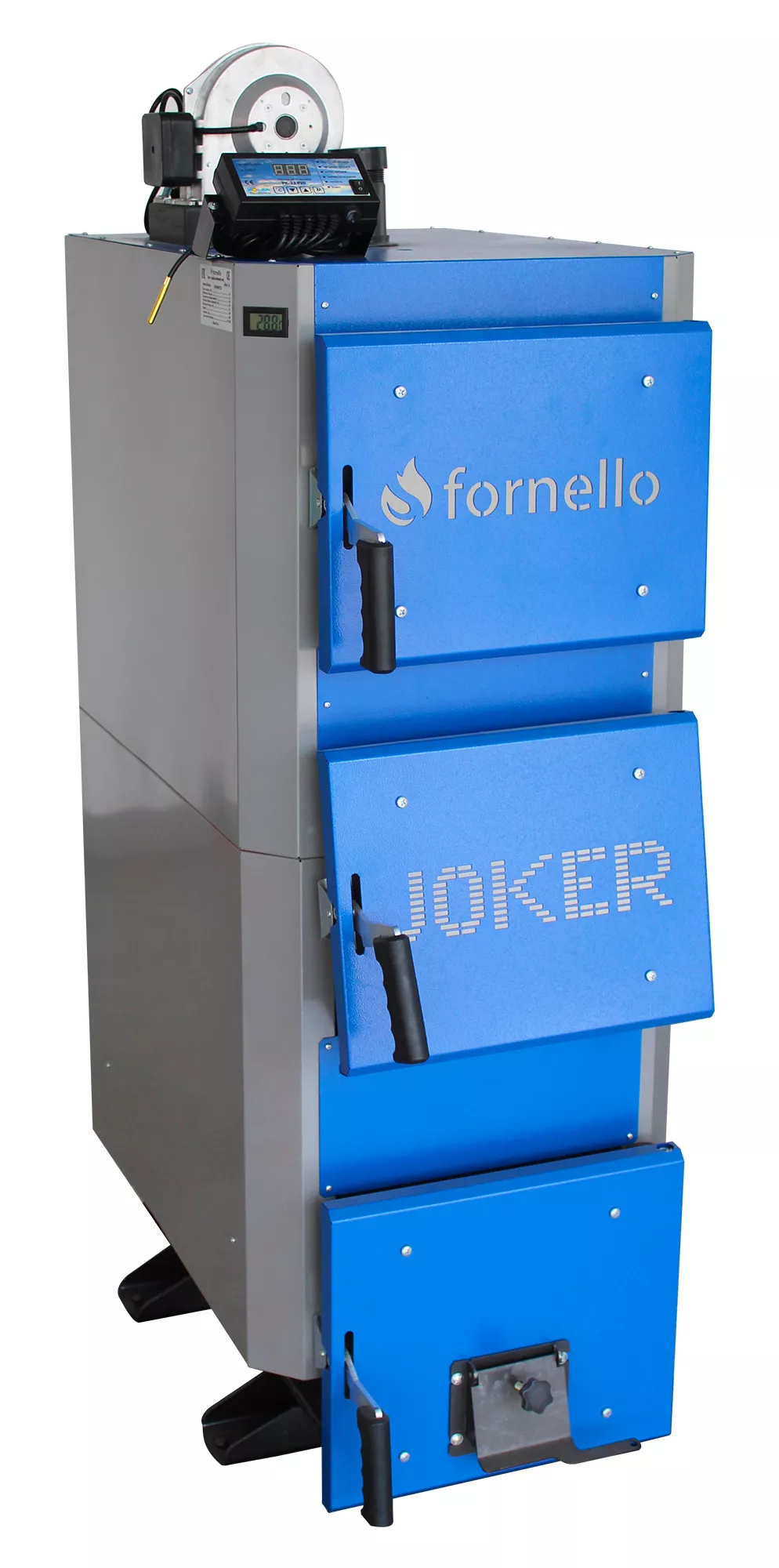 Cazan (centrala) pe combustibil solid, (lemn, carbune), Fornello