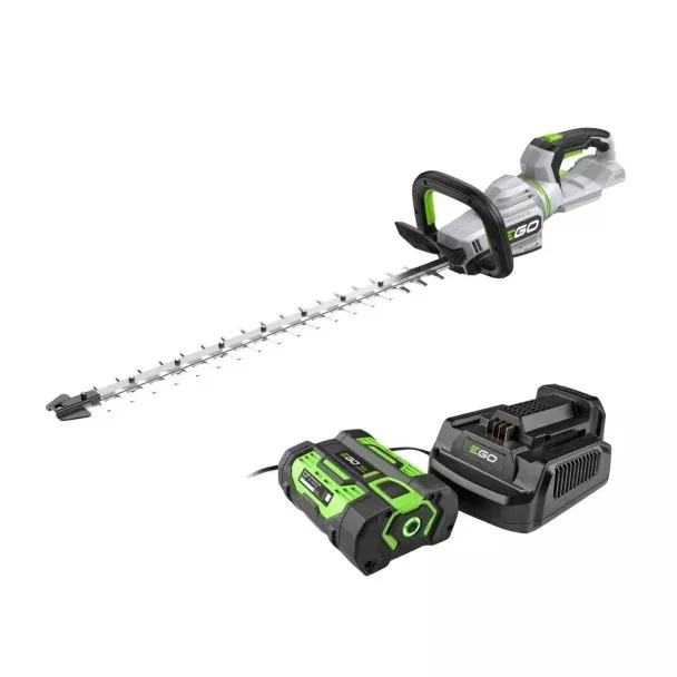 Set trimmer gard viu EGO HT2601E, 66 cm, cu acumulator 56 V
