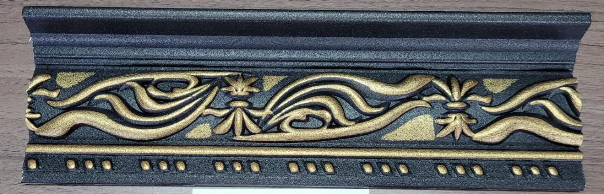 BAGHETA DECORATIVA DIN POLISTIREN C-Z M24 BLACK-GOLD 95X2000 mm, [],harmonydecor.ro