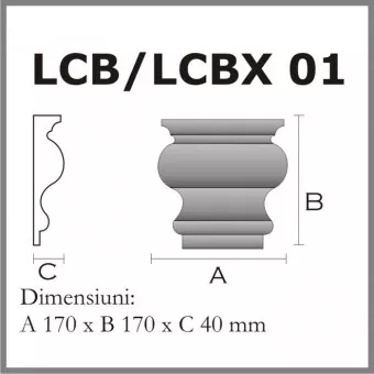 CHEI DE BOLTA LCB01 DIN POLISTIREN EXPANDAT ACOPERIT CU RASINA, [],harmonydecor.ro
