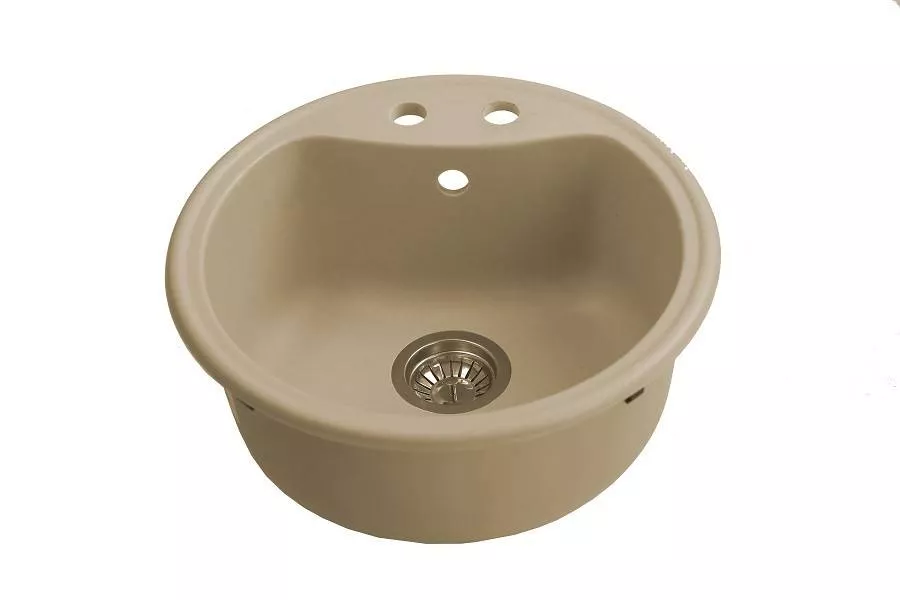 CHIUVETA BUCATARIE GRANIT COMPOZIT ISAO 1 CUVA ROTUNDA, [],harmonydecor.ro