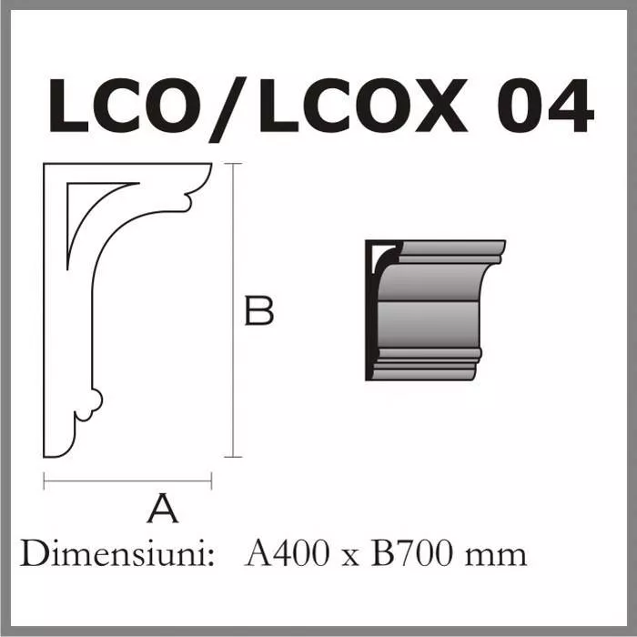 CONSOLE LCO04 DIN POLISTIREN EXPANDAT ACOPERIT CU RASINA, [],harmonydecor.ro
