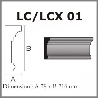 CORNISE STREASINA LC01 DIN POLISTIREN EXPANDAT ACOPERIT CU RASINA, [],harmonydecor.ro