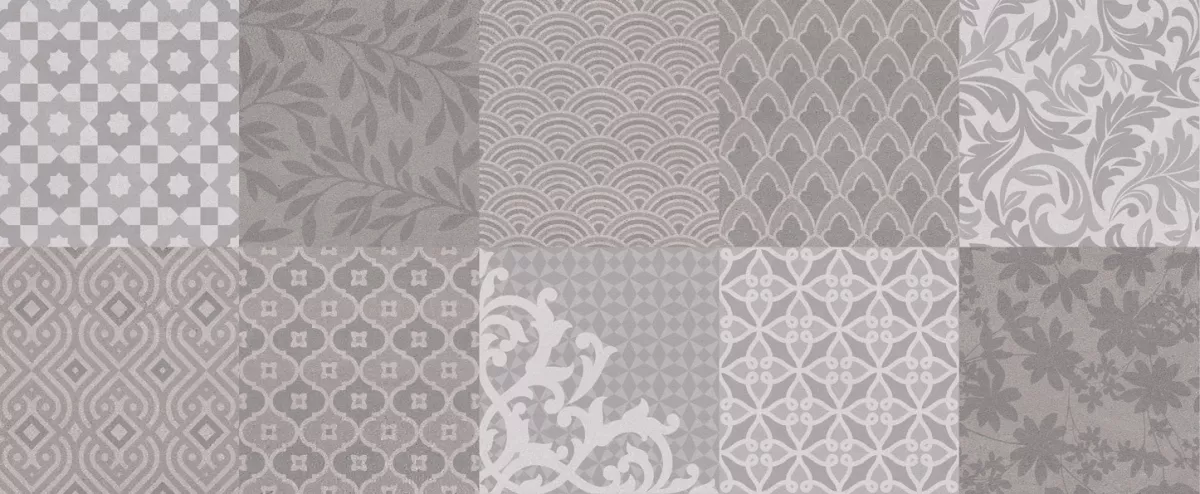 FAIANTA GOLDEN TILE OSAKA PATTERN GREY 500 x 200 mm (522161), [],harmonydecor.ro