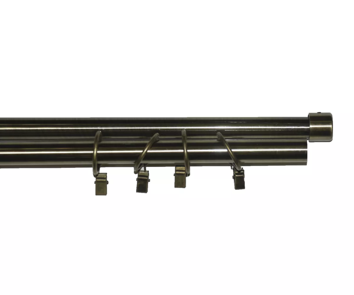 GALERIE METALICA SEMISET D19 DUBLA ALAMA ANTICA 160 cm , [],harmonydecor.ro