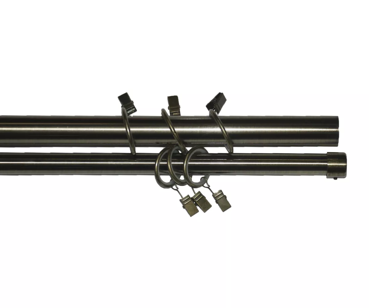 GALERIE METALICA SEMISET D25/19 DUBLA ALAMA ANTICA 160 cm  , [],harmonydecor.ro