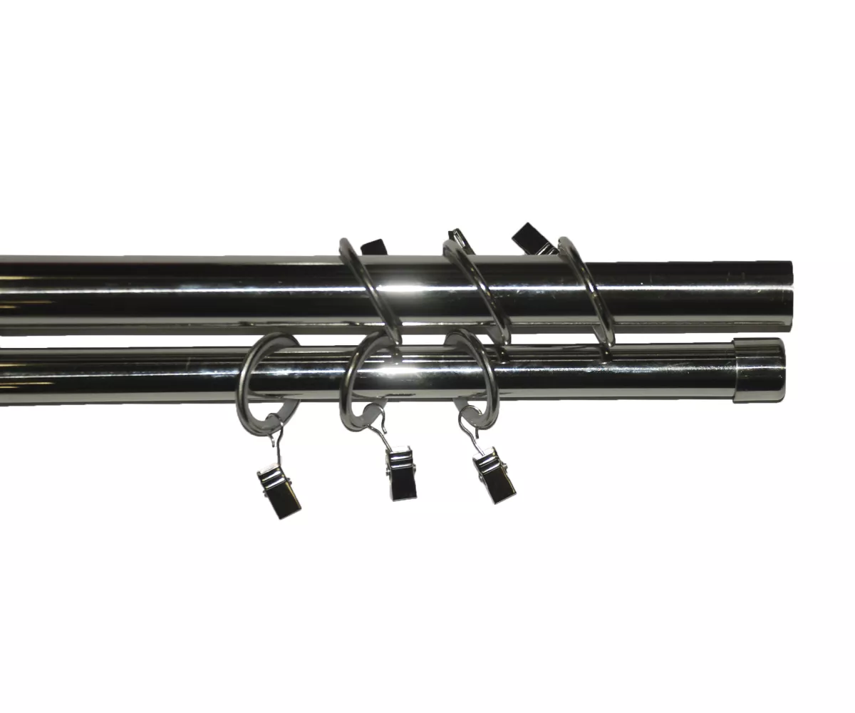 GALERIE METALICA SEMISET D25/19 DUBLA ARGINT ANTIC 160 cm , [],harmonydecor.ro