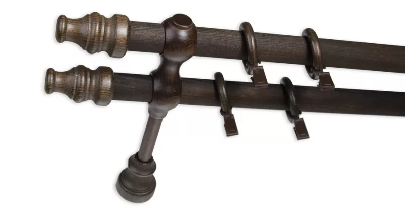 GALERIE LEMN STANDARD WENGE DIAMETRU 28MM 120 cm, [],harmonydecor.ro