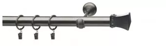 GALERIE METALICA STYLUS SIMPLA 240CM HEKLA ARGINT ANTIC, [],harmonydecor.ro