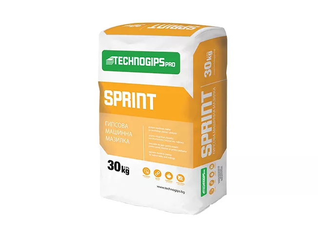 TENCUIALA MECANIZATA SI MANUALA PE BAZA DE IPSOS TECHNOGIPS SPRINT 30KG  , [],harmonydecor.ro