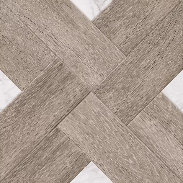 GRESIE GOLDEN TILE MARMO WOOD CROSS DARK BEIGE 400 x 400 mm (4VH870), [],harmonydecor.ro