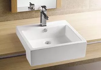 LAVOAR CERAMIC PATRAT SANOTECHNIK 48x48x15 CM K711 , [],harmonydecor.ro
