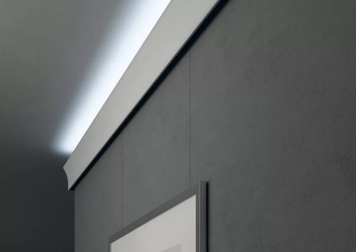 LED SYSTEM SET 3 BAGHETA DECORATIVA SI DE ILUMINAT VIDELLA CU LUMINA RECE, [],harmonydecor.ro