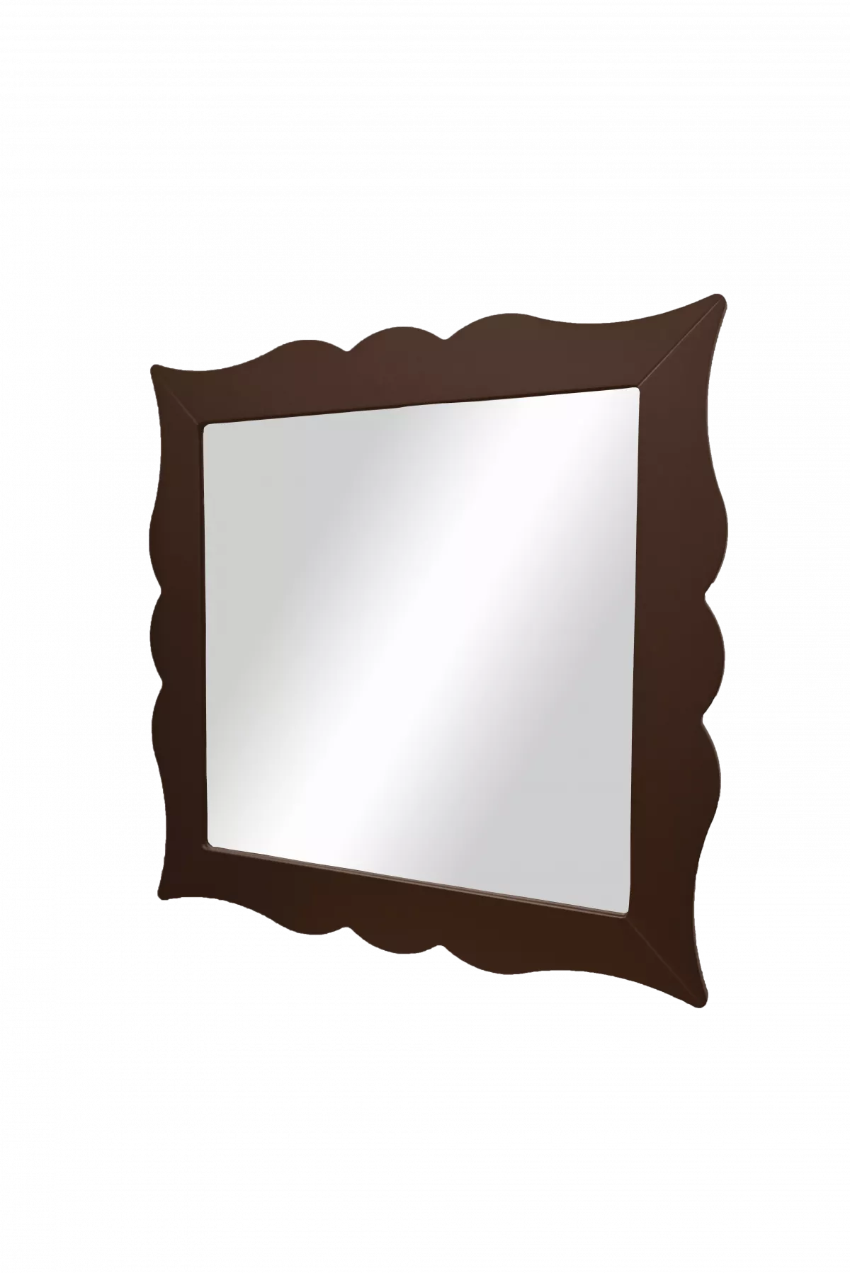 OGLINDA DIN METAL BRUN ISABELINO 80X80 CM, [],harmonydecor.ro
