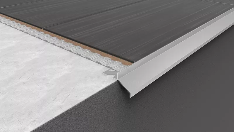 PROFIL ALUMINIU S99 CU PICURATOR PENTRU GRESIE 2.5 METRI, [],harmonydecor.ro