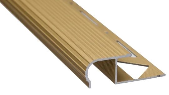 PROFIL TREAPTA SEMIROTUND AURIU MAT 10MM/2.5M 2698, [],harmonydecor.ro